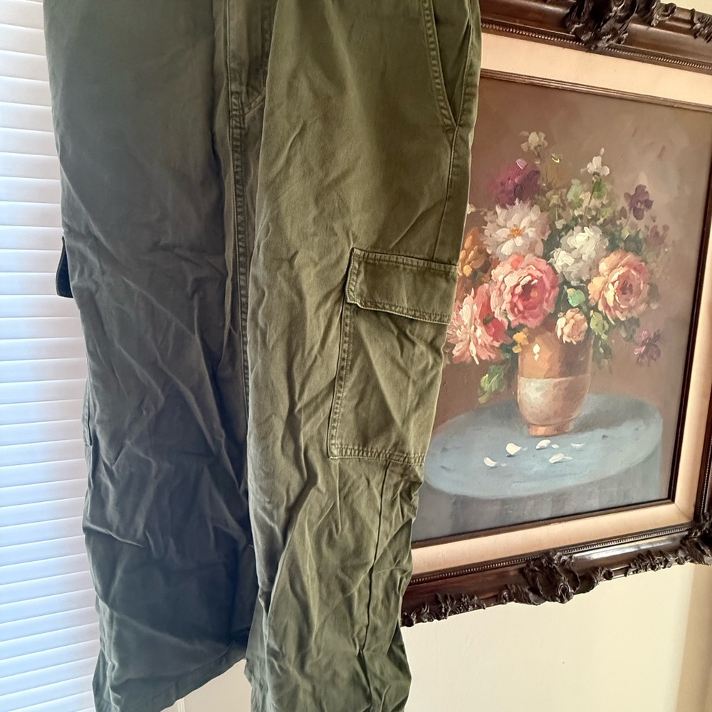Madewell Women's Olive Cargo Skirt